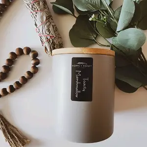 Toasty Marshmellow- Modern Ceramic Soy Candle Gift