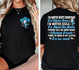 Snow Miser Shirt, Christmas Sweatshirt, Miser Brothers Shirt, Family Christmas Shirts, Funny Heat Snow Winter Sweater, Holiday T-Shirt
