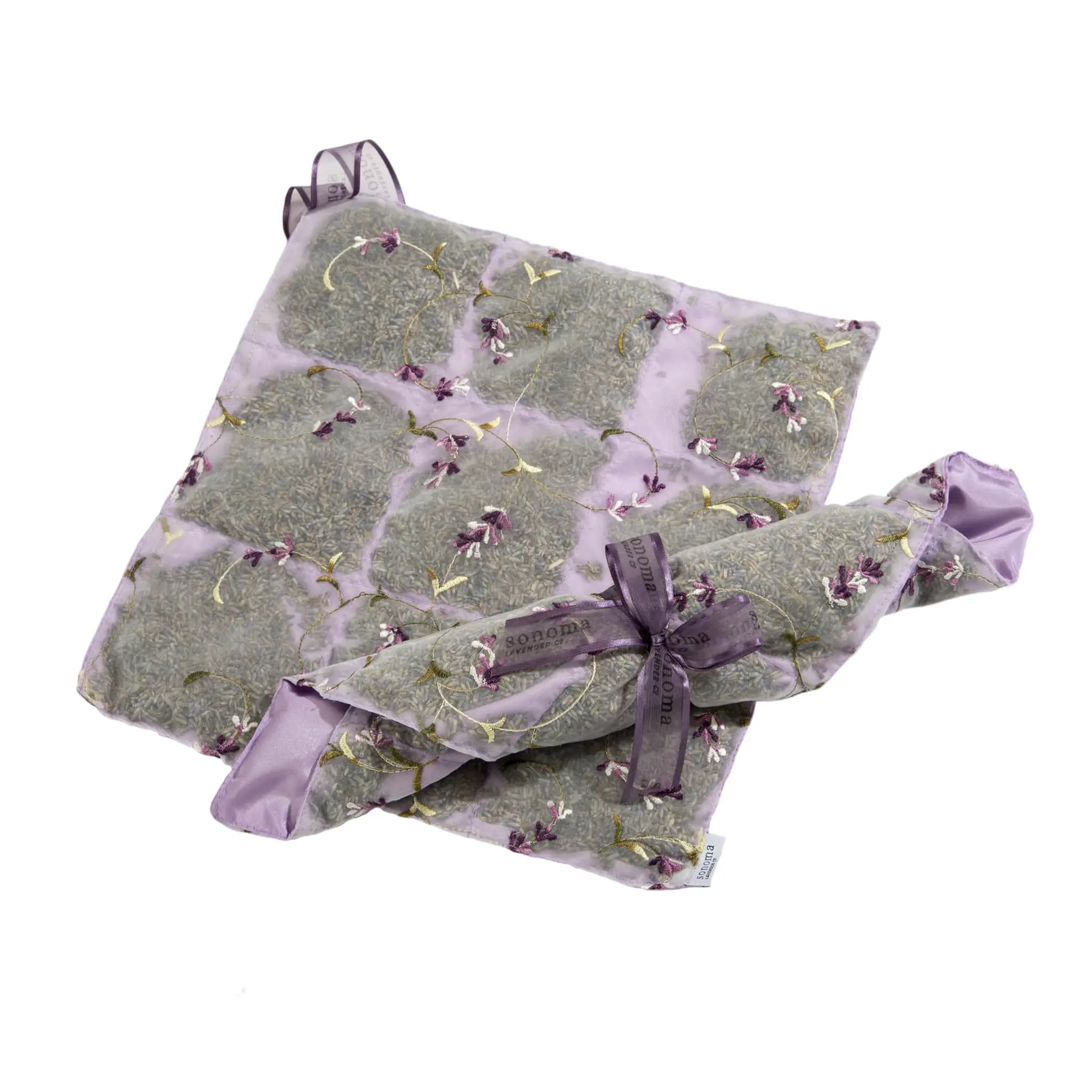 Lavender Drawer Liner Sachet in Embroidered Organza