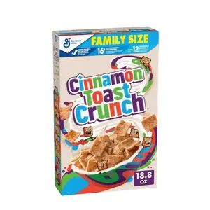 Cinnamon Toast Crunch Breakfast Cereal, Crispy Cinnamon Cereal, Family Size, 18.8 oz
