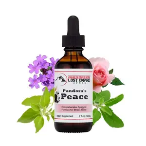 Pandora’s Peace Tincture – 2 fl oz | Therapeutic Wellness Solution for Relaxation, Stress Relief & Healthy Aromatherapy        4o
