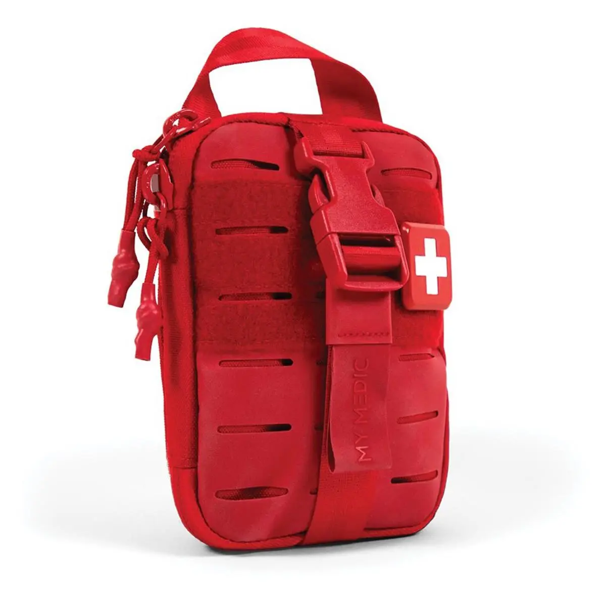 My Medic Sidekick Standard First Responder Kit (Model 374218) - Red, 1.82 lbs Lightweight Perfect IFAK Pouch, MOLLE Panel Compatible, Hypalon Construction, High-End Metal Clip, Extra Space for Minor Injuries, 30+ Severe Bleeding Supplies