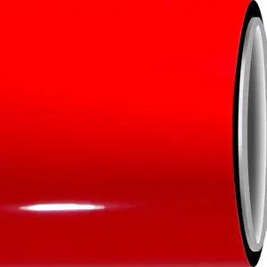 RCWRAP Gloss Sport Red Vinyl Wrap, Racing Red Car Wrap Film Roll - Air Release Self Adhesive Vehicle Interior/Exterior Sticker - Automotive Vinyl Wraps for Car Decal DIY