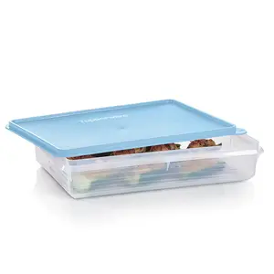 Tupperware Snack-Stor Large Container 3.6L Airtight Flexible Stackable Rectangular Storage for Sandwiches Brownies & Cold Cuts