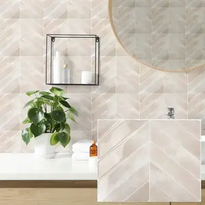Wall Sticker, Peel and Stick Marble Pattern Decorative Wallpaper Designs, Self-Adhesive Waterproof Oilproof, Suitable for Living Room Kitchen Bathroom Balcony Sink, 9x11.4in