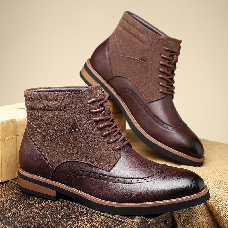 Men's Urban Rider Boots - Non-Slip Sole, Extended Sizes & 2-Day US Delivery