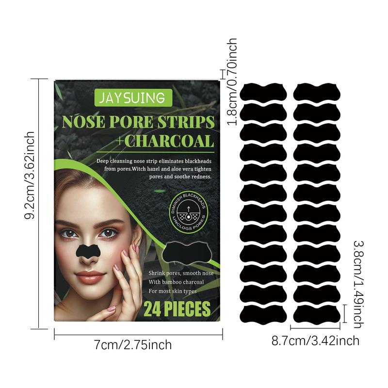 Jaysuing Blackhead Remover Nose Strips | Pore Tightening Oil Control Non-Drying