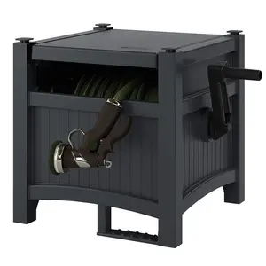 Suncast Hideaway 100' Resin Garden Hose Reel for 5/8" Hoses Suncast Hideaway 100' Resin Garden Hose Reel for 5/8" Hoses