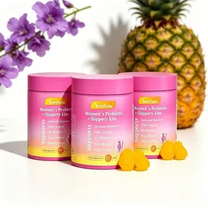 Her Juicy Clean Label Women’s Feminine Probiotic Gummies – Pure Slippery Elm, Plant Prebiotics & Multi Lactobacillus Strains Mildly Balance pH & Alleviate Sensitive Dryness, Hawaiian Pineapple 60 Count