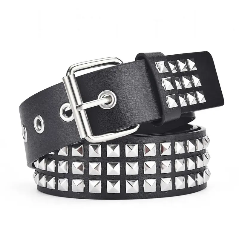 【Black Friday】Punk Style Studded PU Leather Belt, Fashion Belt for Parties and Daily Wear, Trendy Versatile and Exquisite Belt for Women and Men, Ideal Birthday Gift