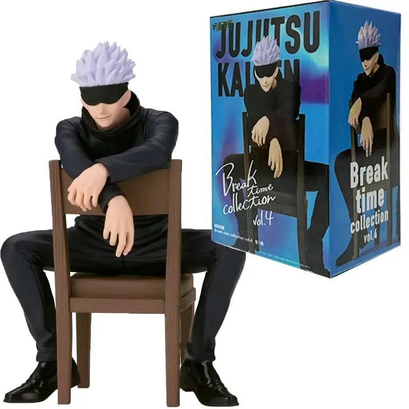 11cm Anime Figure: Satoru Gojo & Yuji Itadori (Seated "Noodle-Cup Lid" Model) – Japanese-style Figure/Collectible Display Toy