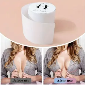 Transparent Bandage Roll (5 Meters), Disposable Non-Woven Circular Nipple Protection Pad, Anti-Slip Sports Mat