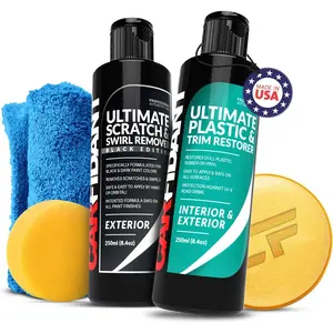 Black Scratch & Swirl Remover Kit with Trim & Plastic Restorer -  Detailing Kit