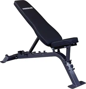 Powerline PFI150 Flat-Incline Bench with Adjustable Back Pad and Seat