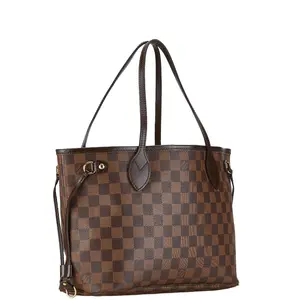 Pre-owned Louis Vuitton Coated/Waterproof canvas Tote Bags Neverfull PM Damier Handbag