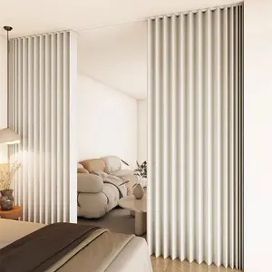 Foldable Partition Curtain for Living Room Bedroom Kitchen, Privacy Curtain, Home Decoration Curtain, No Drilling Installation, Easy to Use