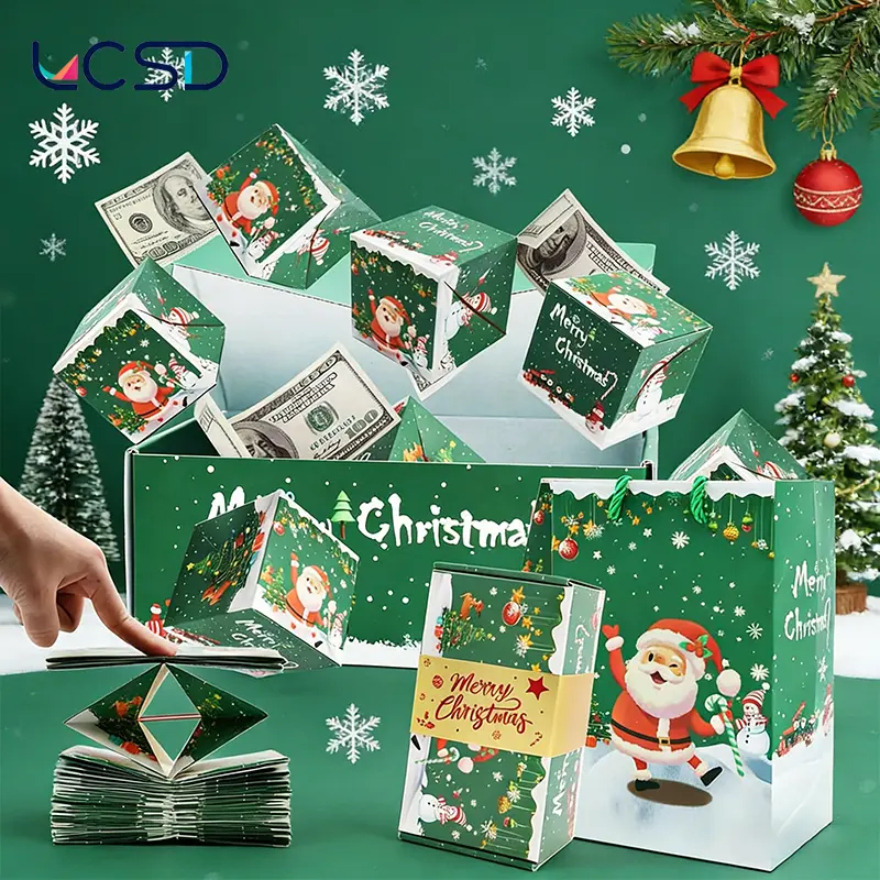 Unique Folding Bouncing Red Envelope with Confetti for Birthday Anniversary Valentine 16 Bounces No Cash Include