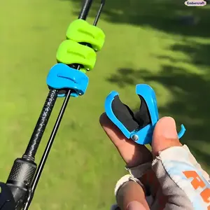 2PCS Fishing Rod Clip Holder, Quick Attach Rod Organizer for Freshwater Fishing, Tool-Free One-Hand Secure Grip for 2-Piece Rods, Portable Tackle Storage Accessory for Boat, Kayak, Travel Fishing Gear