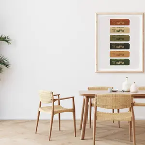 Neutral Butter Sticks Wall Art Print – Maximalist Pop Art Kitchen Poster, Funny Food Artwork for Room Decor, Unframed | 5 Sizes (8x12–27x40 inch)