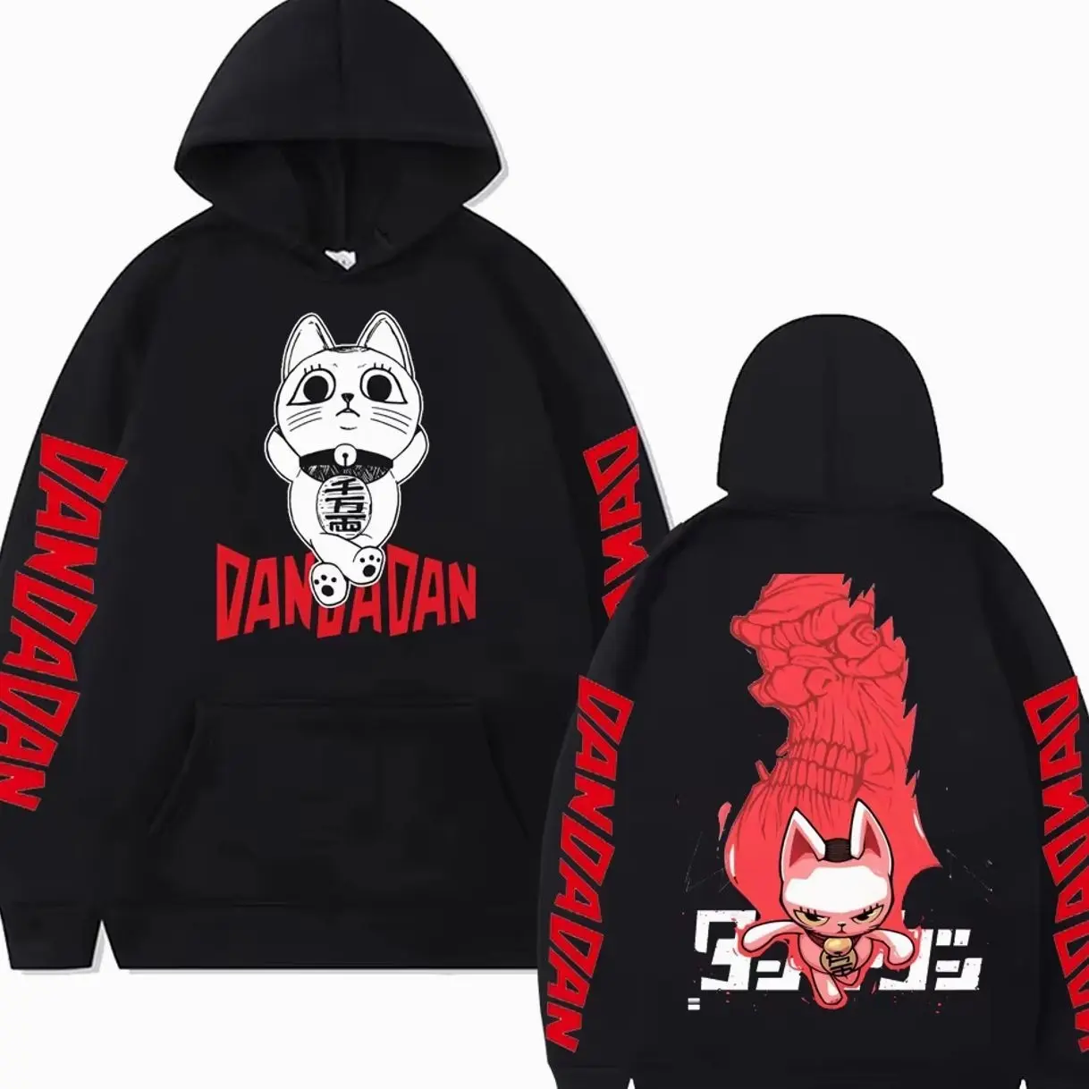 Anime DAN DA DAN Dandadan Funny Hoodies Hip Hop Graphic Sweatshirt Poleron Hombre Unisex Streetwear Harajuku Tracksuit