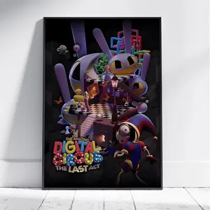 The Digital Circus The Last Act Movie Unframed Graphic Poster - Artistic Wall Art, Light Room Decoration, Home Decor Print Gift