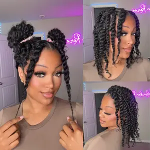 RW Hair Afro Kinky Bulk Human Hair Braiding Dreadlock Hair 10-18 INCH 50g/Pack Invisible Extension Hairpiece