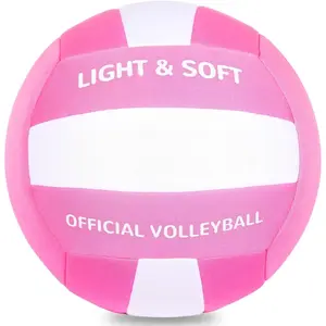 Soft Volleyball-Super Soft Fabric Light Volleyball for Indoor Practice Safe and Quiet  Youth Beginners House Yard  Practice (Deflated)