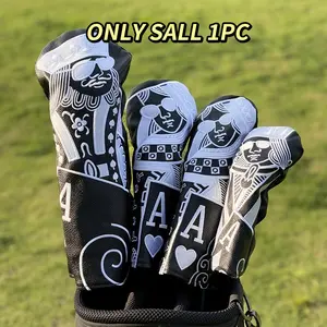 Poker Golf Protective Cover, Waterproof & Durable Material, Best Protection for Your Golf Club, Available in Single Pack or Set of Four, Golf Accessory