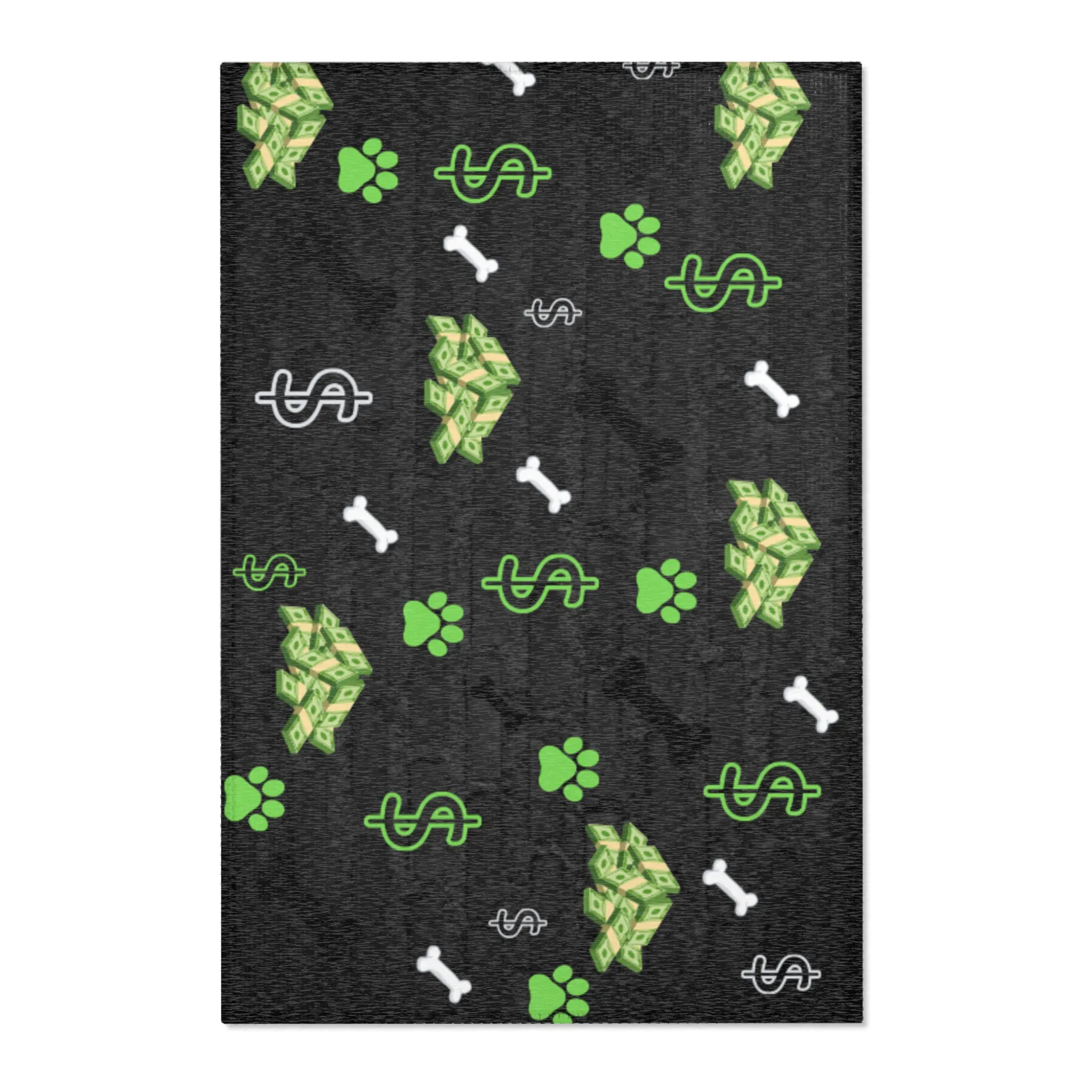 Dog Print Area Rug, Customizable Pet Rug, Personalized Animal Print Mat, Home Decor Accent, Gift for Pet Lovers, Non-Slip Carpet Runner