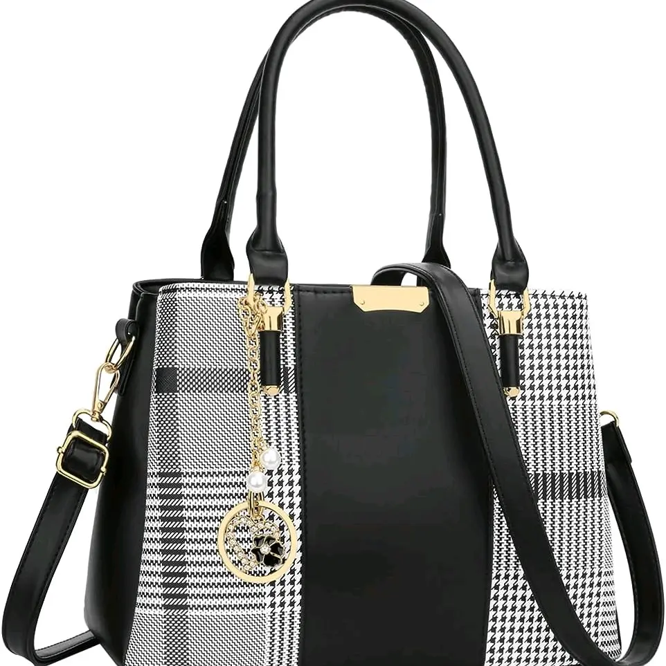 3 Zippered Compartments Purses and Handbags for Women puzzle bag