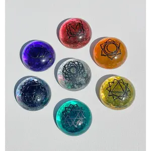 Rainbow Chakra Magnets, set of 7