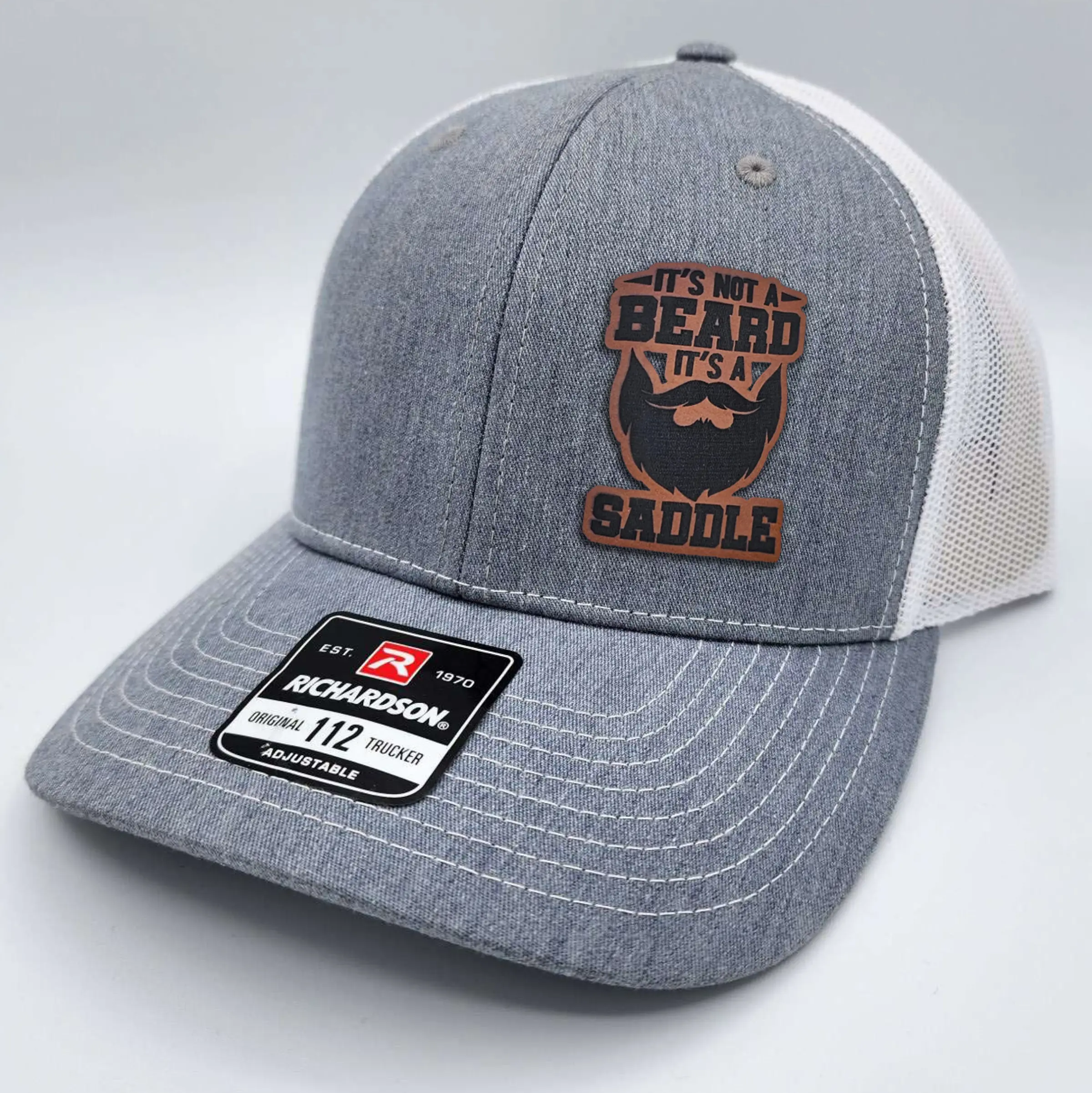 It's Not A Beard Leather Patch Richardson Hat