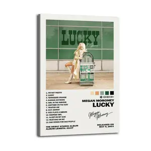 Megan Moroney LuckyArt Canvas Posters Photos Wall Decorations Canvas Printing Living Room Bedroom Decoration Wall Decoration Printing Office Aesthetic Posters