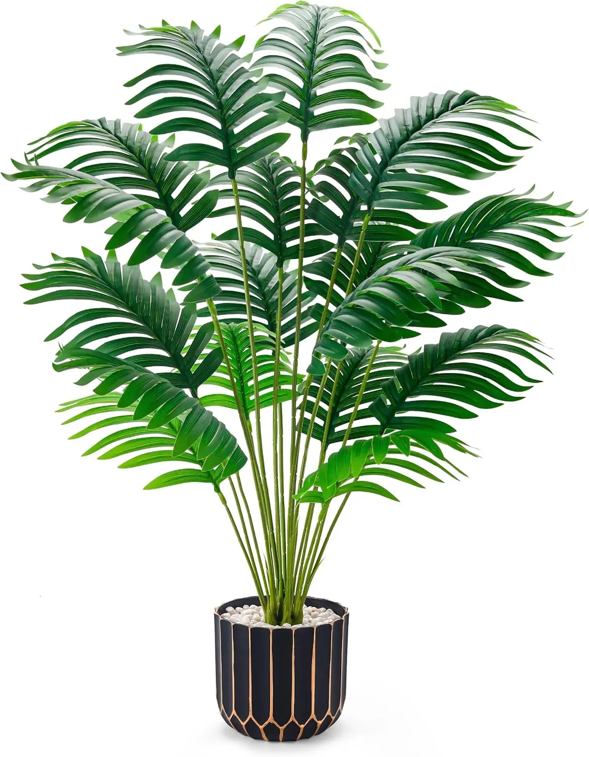 Der Rose Tall Synthetic Palm Tree with Moss Pot - Fake Floor Plant, Nature-Inspired Home Decor for Living Room, Summer Graduation Gift (Home Supplies Decorative Plant), Fake Floor Plants