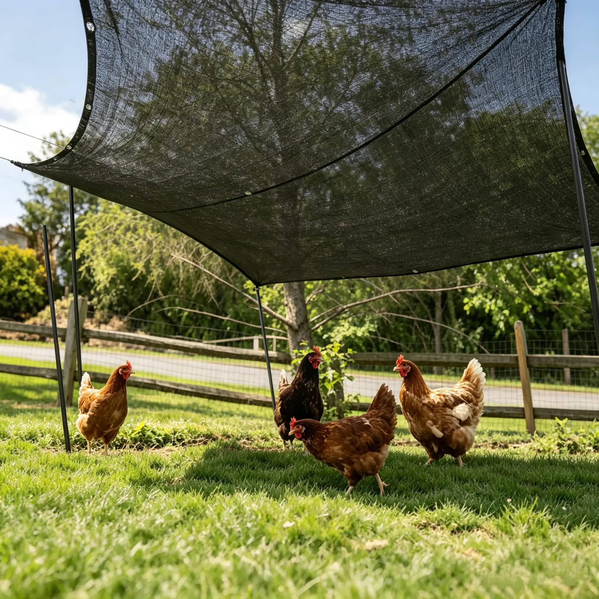 Black Breathable 10ft x 13ft Shade Cloth Sunscreen Fabric with Edge Buttons & Additional Stitching, 60%-80% Sunscreen Fabric for Outdoor Living Farm Animals & Greenhouses