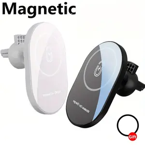 VIKEFON Magnetic Car Wireless Charging Air Vent Phone Holder For Magsafe iPhone 17 16 15 14 13 12 Pro Max Car Fast Charging Dock Station In Car Charger