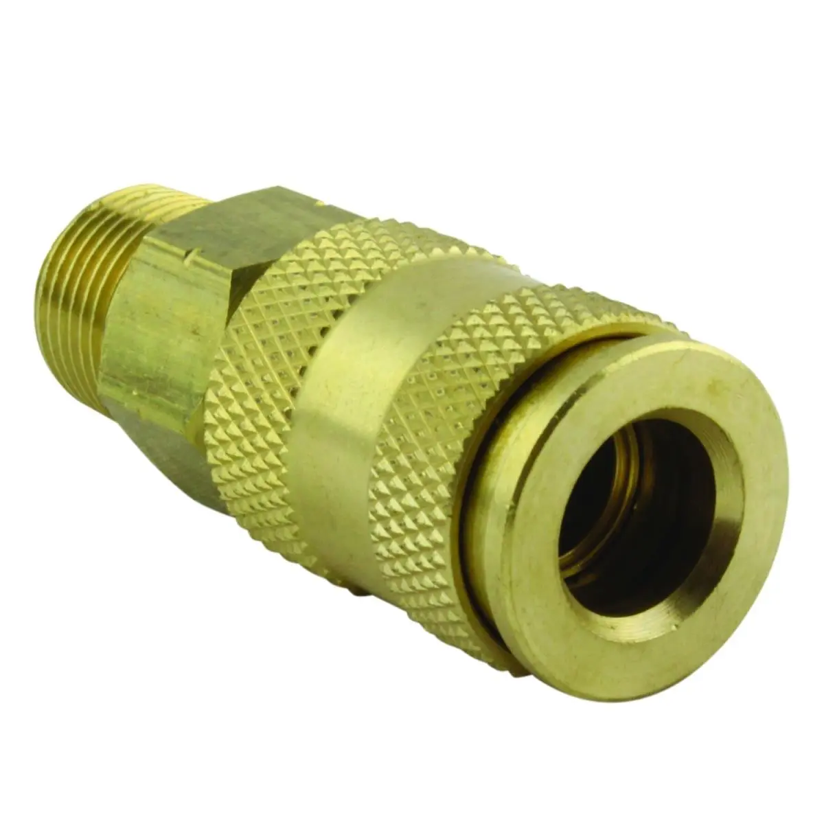 Milton 767 High-Flow MNPT V-Style Coupler - 0.38 in. MNPT Male Threads, Coupler Body, High-Quality Modern Household Appliance Part