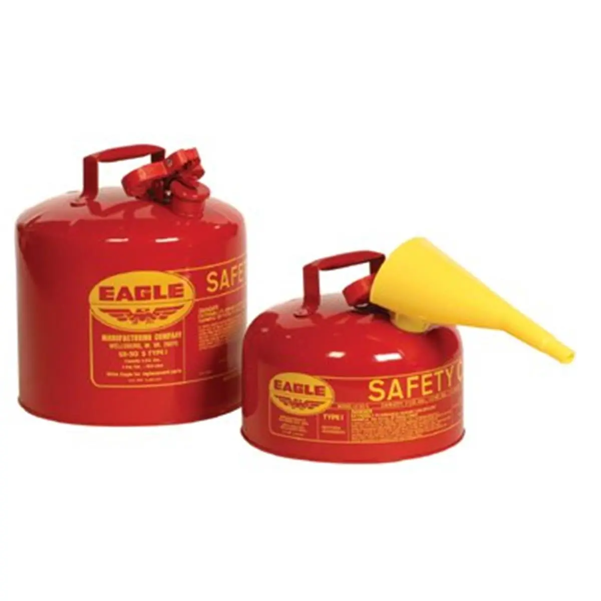 212 MAIN 2Gal. Type 1 Plastic Safety Can (Model 258-UI-20-FS) - Environmentally Friendly, Neoprene Gasket, Spring Closing Lid, Lead Free Canister