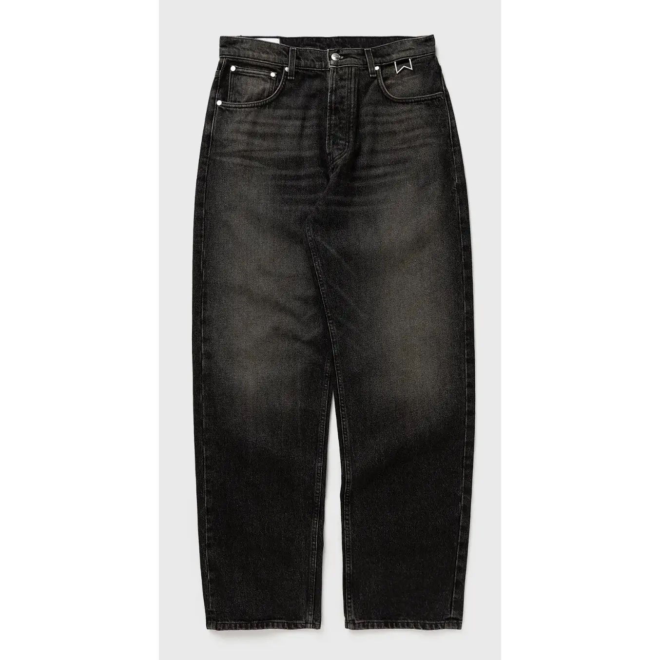 RHUDE Authenitc Wide Leg Black Denim Mens Jeans Size 32 MSRP:$795.00