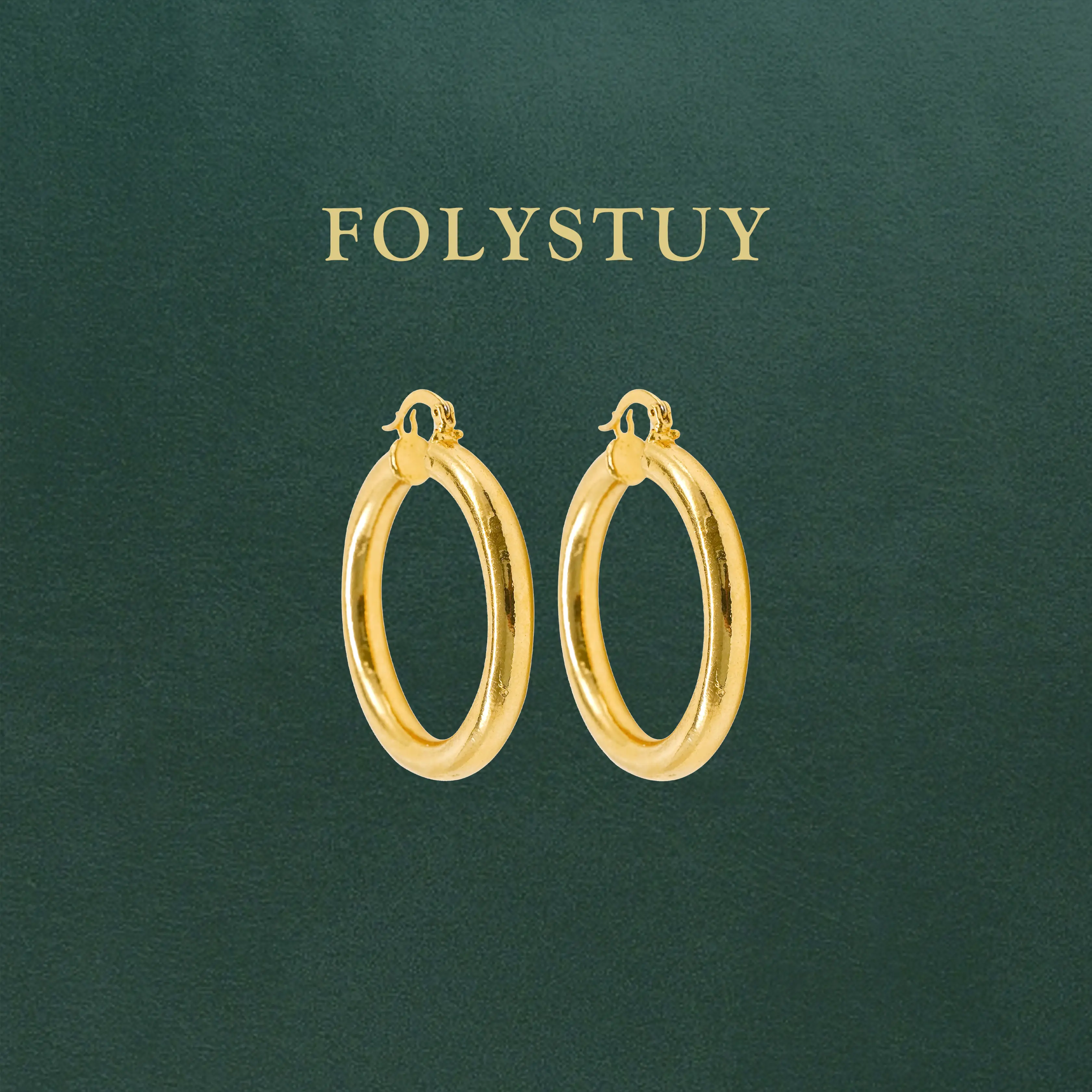 【Earrings C】Exquisite plain circular earrings. Twisted earrings - Perfect for being a trendy item for festivals and as New Year gifts - Fashion accessories - Suitable for women to wear C