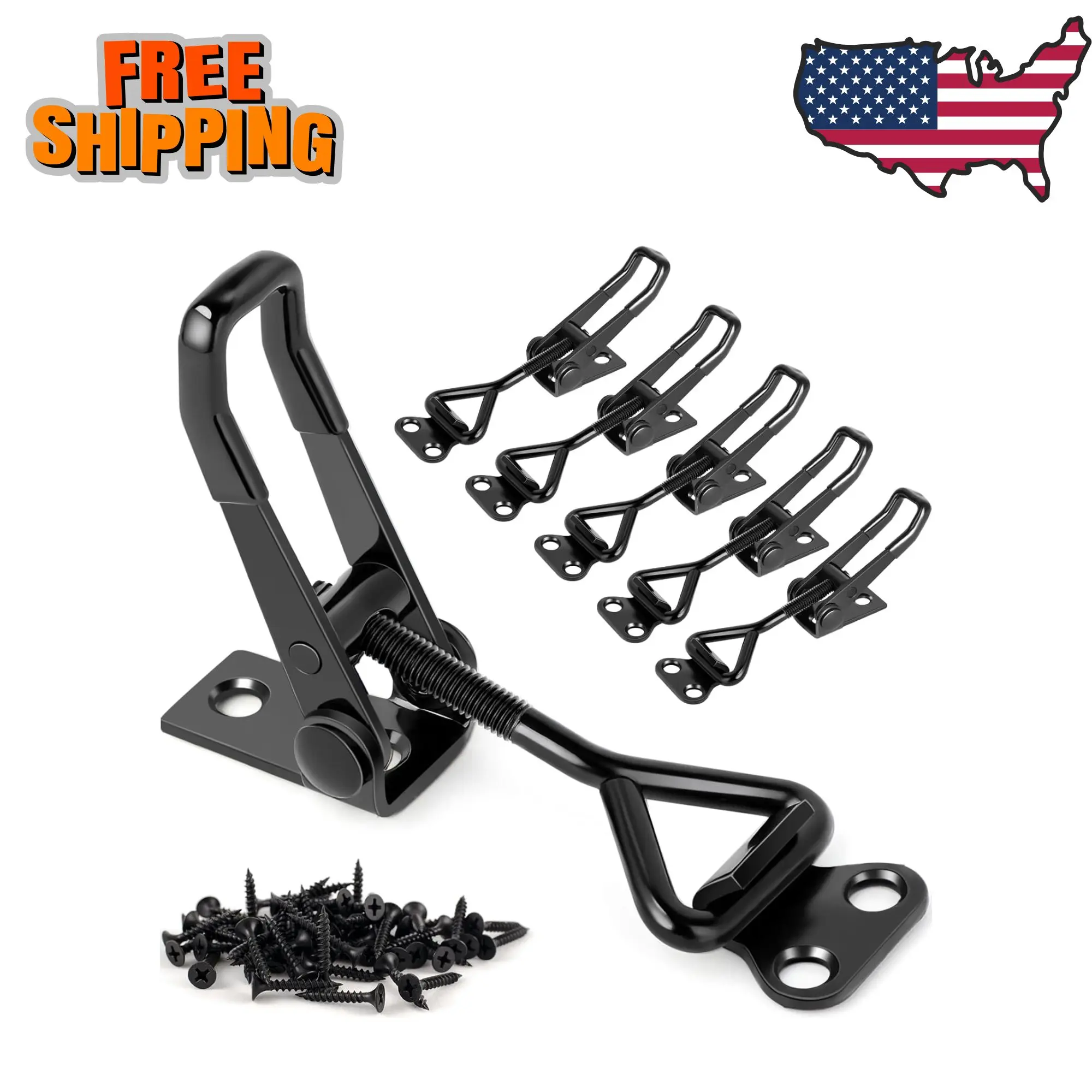 6 Pack Adjustable Toggle Latch Clamp 4001, 330Lbs