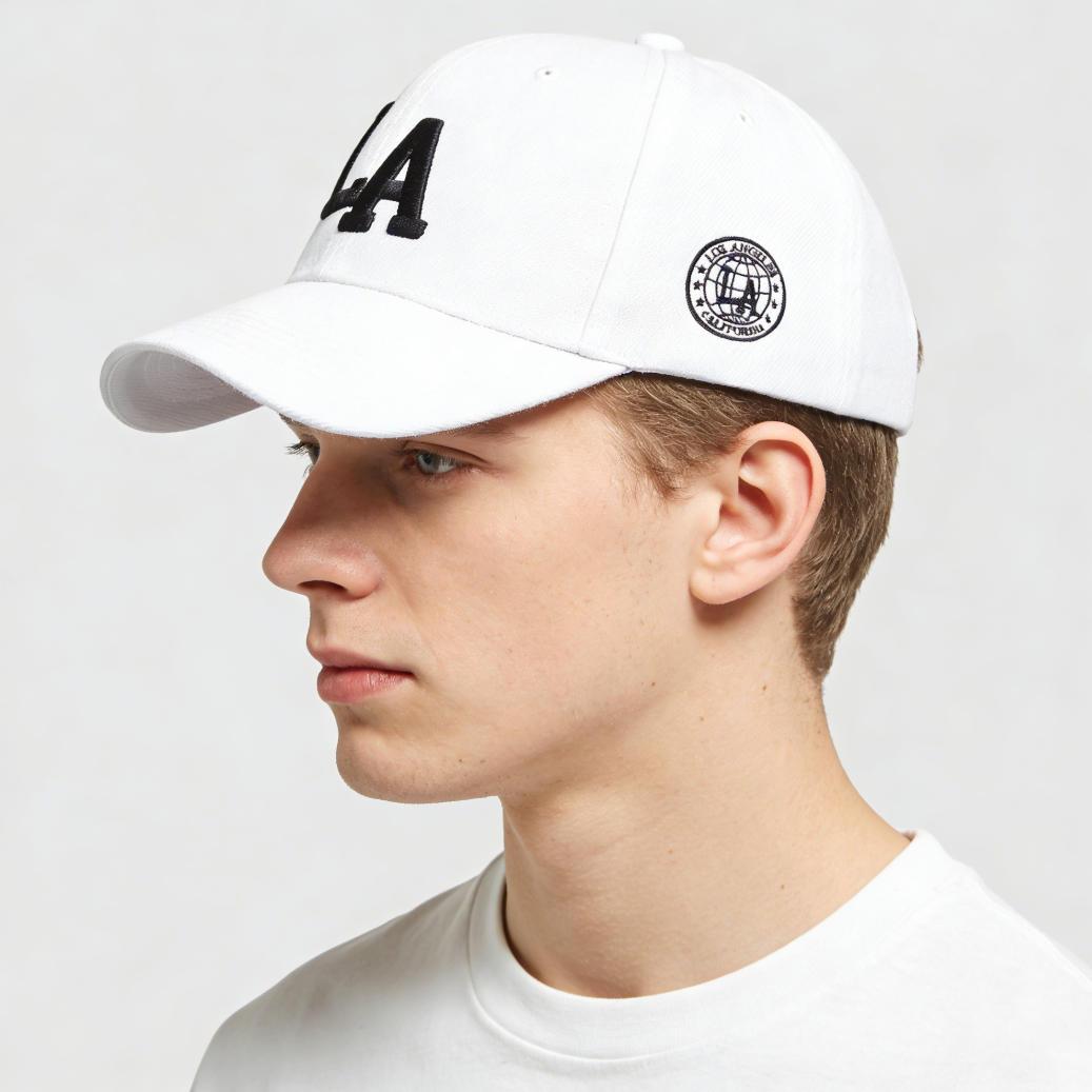 Classic Vintage Letter Baseball Cap for Men & Women - Premium Cotton Adjustable Dad Hat - Iconic  Letter Logo - Structured Performance Sport Cap for All Seasons - Breathable & Comfortable