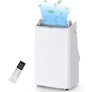 Gaomon Portable Air Conditioner, 14,000 BTU Room Air Conditioners Cools up to 350 Sq.ft, Portable AC Built-in Cool with Dehumidifier and Fan Modes, Remote Control and Installation Kits, 50dB, White