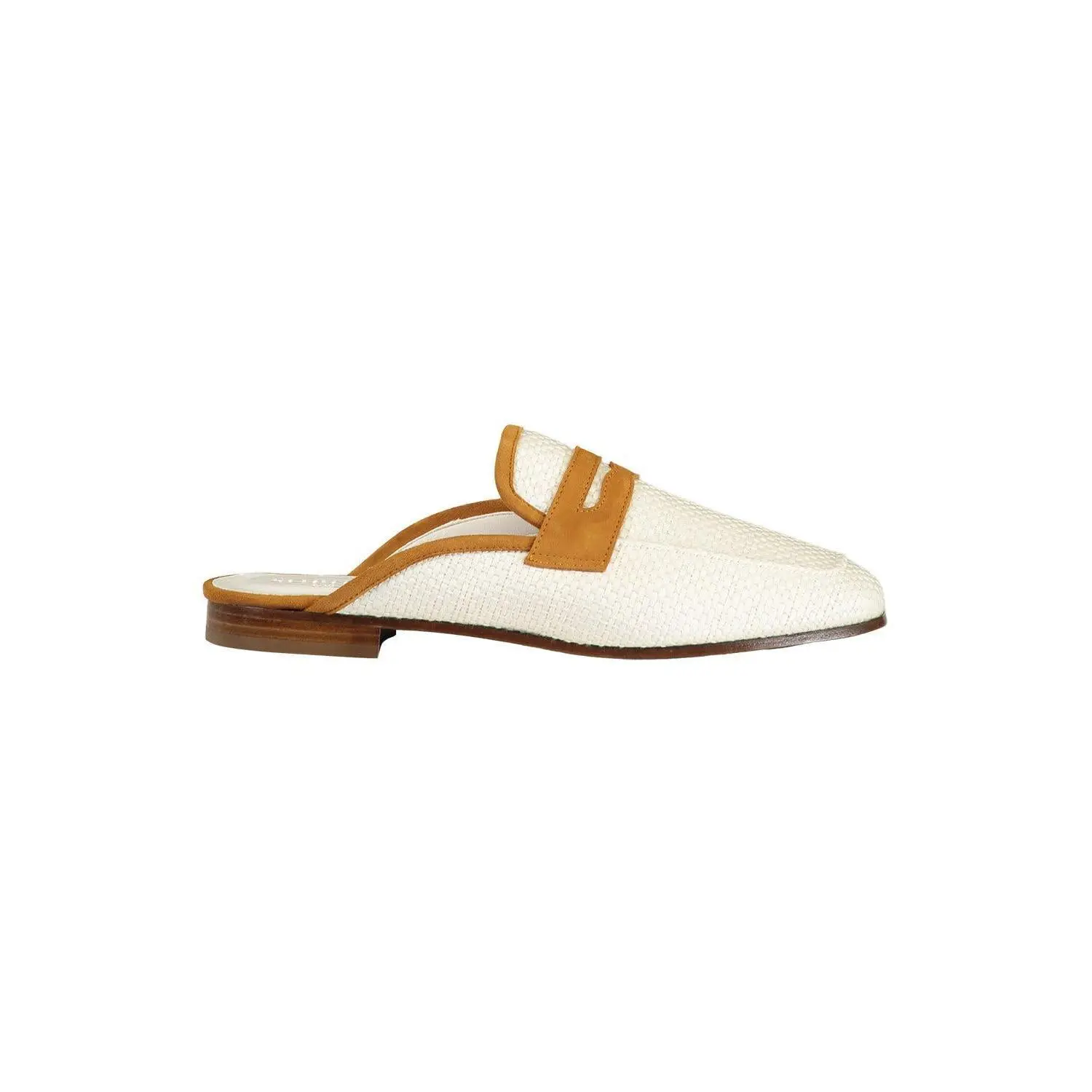 Riviera Mule - White Raffia