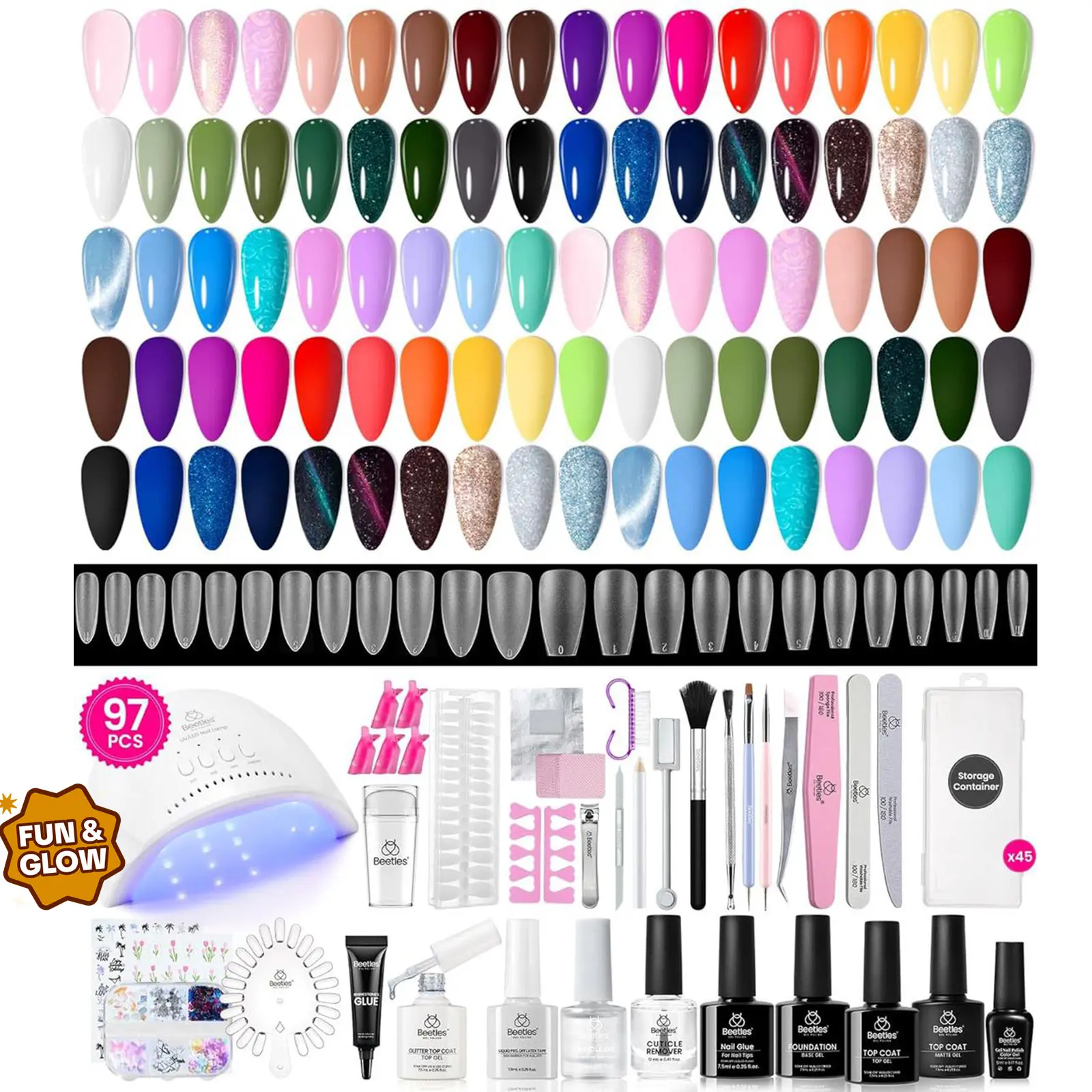 97Pcs 45 Colors Travel Holiday 