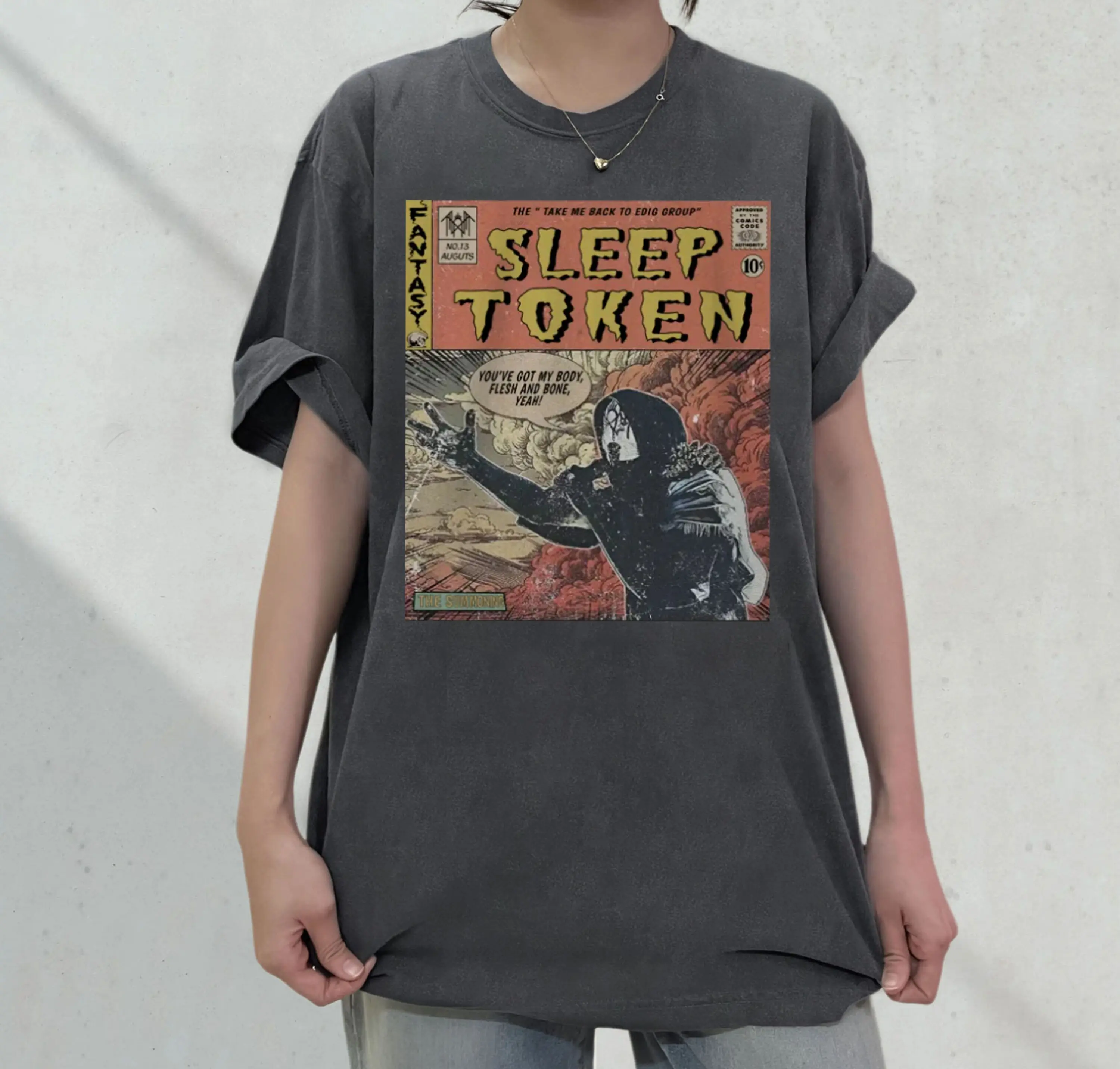 Sleep Token Comic Shirt , Vintage Take Me Back To Eden Album Unisex Tee