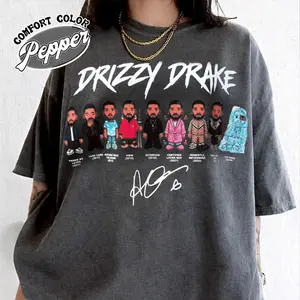 Drizzy Dra.ke Vintage Rap Shirt Hip Hop Graphic T-Shirt