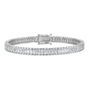 Emerald Bezel Tennis Bracelet