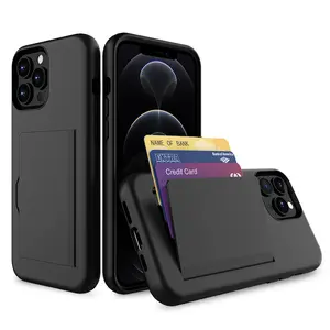 For Apple iPhone 13 Pro Dual-Layer Wallet Case