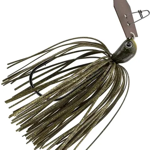 Z-Man ChatterBait Jack Hammer Bladed Bass Jig Lures - 1/2 oz, Pro-Level Chatter, Chartreuse White, Outdoor Fishing Equipment